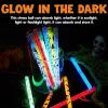 imageJOYIN 24 Pcs Halloween Glow Stick Hanging Wands in 8 Different Pattern Designs and 6 Colors for Kids Party Favors Halloween Party Supplies Glow in the Dark Goodies Bags Fillers Non Candy Treats