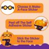 imageJOYIN 24 Pcs Halloween Make a Face Stickers Party Favor for Kids Art Crafts Party Supplies Funny Decorating Stickers with 8 Designs Halloween Treats Classroom Activities Games Gift Goodies