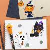 imageJOYIN 24 Pcs Halloween Make a Face Stickers Party Favor for Kids Art Crafts Party Supplies Funny Decorating Stickers with 8 Designs Halloween Treats Classroom Activities Games Gift Goodies