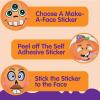 imageJOYIN 24 Pcs Halloween Pumpkin Decorating Stickers Party Favor for Kids Art Crafts Party Supplies Pumpkin Face Sticker with 8 Designs Halloween Treats Classroom Activities Games