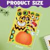 imageJOYIN 24 Pcs Halloween Pumpkin Decorating Stickers Party Favor for Kids Art Crafts Party Supplies Pumpkin Face Sticker with 8 Designs Halloween Treats Classroom Activities Games