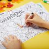 imageJOYIN 24 Pcs Thanksgiving Coloring Placemats Thanksgiving Turkey Coloring Paper Table Mats Make Your Own Art ampamp Craft Kit for Kids School Activities Party Decoration SuppliesNo pigmentLarge