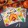 imageJOYIN 24 Pcs Thanksgiving Coloring Placemats Thanksgiving Turkey Coloring Paper Table Mats Make Your Own Art ampamp Craft Kit for Kids School Activities Party Decoration SuppliesNo pigmentLarge