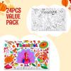 imageJOYIN 24 Pcs Thanksgiving Coloring Placemats Thanksgiving Turkey Coloring Paper Table Mats Make Your Own Art ampamp Craft Kit for Kids School Activities Party Decoration SuppliesNo pigmentLarge