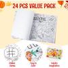 imageJOYIN 24 Pcs Thanksgiving Coloring Placemats Thanksgiving Turkey Coloring Paper Table Mats Make Your Own Art ampamp Craft Kit for Kids School Activities Party Decoration SuppliesNo pigmentLarge