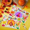 imageJOYIN 24 Pcs Thanksgiving Coloring Placemats Thanksgiving Turkey Coloring Paper Table Mats Make Your Own Art ampamp Craft Kit for Kids School Activities Party Decoration SuppliesNo pigmentLarge