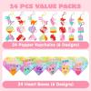 imageJOYIN 24 Pcs Valentines Day Gifts for Kids Fidget Keychains with Valentine Heart Boxes Fidget Bubble Stress Relief Toys for Kids Valentine Classroom Exchange Party Favors Gift Exchange