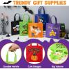 imageJOYIN 24PCS Halloween NonWoven Treat Bags 9quot Goodie Totes Bags with Handles Halloween Candy Bag for Kids Trick or Treating 6 Cute Designs Gifts Goody Bag Bulk for Classroom Party Favor Supplies