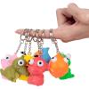 imageJOYIN 26 PCS Valentine Day Filled Hearts with Cards Filled with Popping Eyes Keychains for Kids Valentines Classroom Exchange Party Favors Gift Exchange Game Prizes