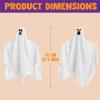 imageJOYIN 275quot Halloween Hanging Ghosts Outdoor Decoration5 Pack Cute Flying Ghost for Halloween Front Yard Patio Lawn Garden Party Dcor and Holiday Hanging Decorations