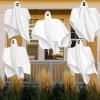 imageJOYIN 275quot Halloween Hanging Ghosts Outdoor Decoration5 Pack Cute Flying Ghost for Halloween Front Yard Patio Lawn Garden Party Dcor and Holiday Hanging Decorations