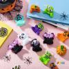 imageJOYIN 28 PCS Halloween Mini Plush Toy Assortment with 7 Characters Mini Halloween Plush Toy Bulk for Kids Trick or Treating Classroom Party Favors Supplies Prizes Goodie Bag Stuffers Fillers