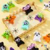 imageJOYIN 28 PCS Halloween Mini Plush Toy Assortment with 7 Characters Mini Halloween Plush Toy Bulk for Kids Trick or Treating Classroom Party Favors Supplies Prizes Goodie Bag Stuffers Fillers