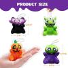 imageJOYIN 28 PCS Halloween Mini Plush Toy Assortment with 7 Characters Mini Halloween Plush Toy Bulk for Kids Trick or Treating Classroom Party Favors Supplies Prizes Goodie Bag Stuffers Fillers