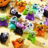 imageJOYIN 28 PCS Halloween Mini Plush Toy Assortment with 7 Characters Mini Halloween Plush Toy Bulk for Kids Trick or Treating Classroom Party Favors Supplies Prizes Goodie Bag Stuffers Fillers