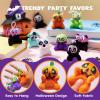 imageJOYIN 28 PCS Halloween Mini Plush Toy Assortment with 7 Characters Mini Halloween Plush Toy Bulk for Kids Trick or Treating Classroom Party Favors Supplies Prizes Goodie Bag Stuffers Fillers