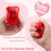 imageJOYIN 28 Pack Valentine Heart Stress Balls  Smile Face Squeeze Toys with Themed Gift Box Face Foam Stress Relief Balls for Party Favors Classroom Exchange Game Reward
