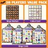 imageJOYIN 28 Players Halloween Bingo Game Cards for Kids Halloween Bingo Cards for Classroom School Family Group Activities Halloween Party Adults Kids Indoor Card GamesHalloween Tombstone