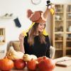 imageJOYIN 2PCS Turkey Gobbler Hats Thanksgiving Novelty Hats Role Play ampamp Carnival Cosplay Thanksgiving Party Favor Supplies