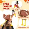 imageJOYIN 2PCS Turkey Gobbler Hats Thanksgiving Novelty Hats Role Play ampamp Carnival Cosplay Thanksgiving Party Favor Supplies