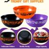 imageJOYIN 3 PCS Halloween Candy Bowls 96quot  44quot Trick or Treat Bowls Plastic Orange Halloween Serving Dish Purple Witch Cup Black Pumpkin Candy Holder for Kids Party Favor Supplies Table Decor