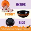 imageJOYIN 3 PCS Halloween Candy Bowls 96quot  44quot Trick or Treat Bowls Plastic Orange Halloween Serving Dish Purple Witch Cup Black Pumpkin Candy Holder for Kids Party Favor Supplies Table Decor
