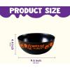 imageJOYIN 3 PCS Halloween Candy Bowls 96quot  44quot Trick or Treat Bowls Plastic Orange Halloween Serving Dish Purple Witch Cup Black Pumpkin Candy Holder for Kids Party Favor Supplies Table Decor