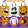 imageJOYIN 3 PCS Halloween Large Tote Seethrough Bags 225 x 134 Halloween Goodie Candy Bags for Kids Trick or Treating Grocery Shopping Gifts Tote with Handles Classroom Party Favor Supplies