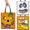 imageJOYIN 3 PCS Halloween Large Tote Seethrough Bags 225 x 134 Halloween Goodie Candy Bags for Kids Trick or Treating Grocery Shopping Gifts Tote with Handles Classroom Party Favor Supplies