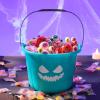 imageJOYIN 3 PCS Halloween Trick or Treat Pumpkin Buckets Allergy Friendly Jack O Lantern Teal Bucket Baskets Plastic Pails with Handle for Kids Party Favors Supplies Props7quot x 7quot x 5quot