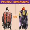 imageJOYIN 3 Pack 35 Hanging Ghosts Witch Pumpkin Decor Hanging Halloween Decorations Outdoor Halloween Decor Scary Flying Witch Grim Reapers Haunted House Front Porch Decor Yard Garden Lawn Party