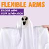 imageJOYIN 3 Pack Halloween Party Decoration 275quot Hanging Ghosts Cute Flying Ghost for Front Yard Patio Lawn Garden Party Dcor and Holiday Decorations