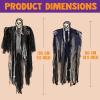 imageJOYIN 3 Pack Hanging Halloween Skeleton Ghosts Decorations Grim Reapers for Best Halloween Outdoor DecorationsHorror