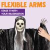 imageJOYIN 3 Pack Hanging Halloween Skeleton Ghosts Decorations Grim Reapers for Best Halloween Outdoor DecorationsHorror