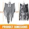imageJOYIN 3 Pack Hanging Halloween Skeleton Ghosts Decorations Grim Reapers for Best Halloween Outdoor DecorationsScary