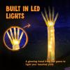 imageJOYIN 3 Pcs Halloween Skeleton Decorations Outdoor LED Realistic Skeleton Yard Stakes Light Up Skull and Arms Decor for Graveyard Yard Lawn Garden Party SuppliesLED Realistic Skeleton