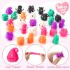 imageJOYIN 30 Packs Valentines Day Finger Puppets with Cards Classroom Exchange Gift for Kids Valentines Party Favors Holiday Reward Prizes