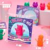 imageJOYIN 30 Packs Valentines Day Finger Puppets with Cards Classroom Exchange Gift for Kids Valentines Party Favors Holiday Reward Prizes