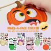 imageJOYIN 30 Pcs Halloween Make a Face Stickers for Kids Halloween Party Favor Party Craft Supplies Fall Sticker Sheets with 6 Different Facial Expression Classroom Art Activities Treat Games Goodies