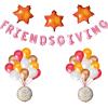 imageJOYIN 30 Pcs Thanksgiving Party Decoration Set Includes Pink FRIENDGIVING Foil Banner 3 Large Maple Leaf Balloons 2 Combo and 12 Latex Balloons Hanging Decoration Fall Holiday Decor Party Supplies