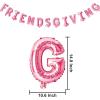 imageJOYIN 30 Pcs Thanksgiving Party Decoration Set Includes Pink FRIENDGIVING Foil Banner 3 Large Maple Leaf Balloons 2 Combo and 12 Latex Balloons Hanging Decoration Fall Holiday Decor Party Supplies