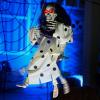 imageJOYIN 31quot Halloween Animatronics Decorations Scary Swinging Clown Outdoor Hanging Skeleton with Lightup Eyes and Kicking Legs Sound Activated Ghost Decor for Haunted House Lawn Yard Patio
