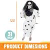 imageJOYIN 31quot Halloween Animatronics Decorations Scary Swinging Clown Outdoor Hanging Skeleton with Lightup Eyes and Kicking Legs Sound Activated Ghost Decor for Haunted House Lawn Yard Patio