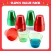 imageJOYIN 36 Clear Disposable Cups 9 OZ Christmas Red and Green Plastic Drinking Cups for Xmas Party Supplies Wedding Thanksgiving Birthday Holiday New Year144