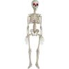 imageJOYIN 36 Halloween Skeleton Decorations with Red LED Light Eyes Plastic Bones with Movable