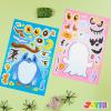 imageJOYIN 36 PCS Halloween Craft Stickers for Kids Party Favor Make a Face Stickers with Designs Witch Vampire DIY Craft Supplies for Halloween Party Game Classroom Activities Gift GoodiesCute Stickers