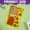 imageJOYIN 36 PCS Halloween Craft Stickers for Kids Party Favor Make a Face Stickers with Designs Witch Vampire DIY Craft Supplies for Halloween Party Game Classroom Activities Gift GoodiesCute Stickers