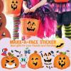 imageJOYIN 36 PCS Halloween Craft Stickers for Kids Party Favor Make a Face Stickers with Designs Witch Vampire DIY Craft Supplies for Halloween Party Game Classroom Activities Gift GoodiesPumpkin Stickers