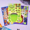 imageJOYIN 36 PCS Halloween Craft Stickers for Kids Party Favor Make a Face Stickers with Designs Witch Vampire DIY Craft Supplies for Halloween Party Game Classroom Activities Gift GoodiesFace Stickers