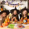 imageJOYIN 36 PCS Halloween Craft Stickers for Kids Party Favor Make a Face Stickers with Designs Witch Vampire DIY Craft Supplies for Halloween Party Game Classroom Activities Gift GoodiesFace Stickers